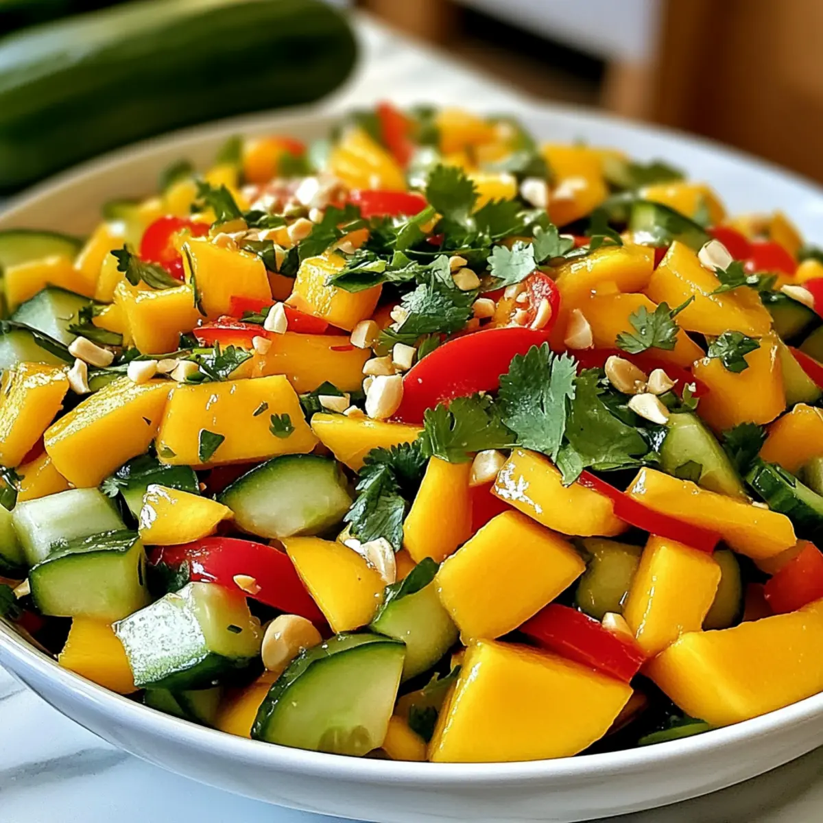 Thai-Mango-Salat frisch und spritzig genießen